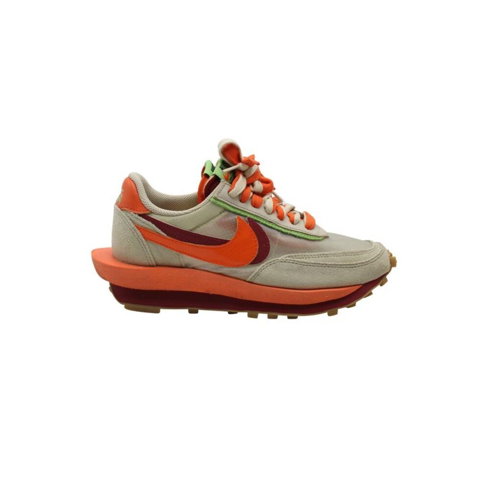 Nike x Sacai x CLOT LDWaffle in Net Orange Blaze Suede